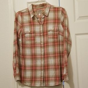 Old Navy plaid long sleeved shirt